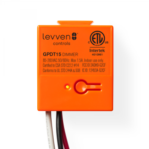 Real world image of the Levven Controls GPDT15 dimmer power controller